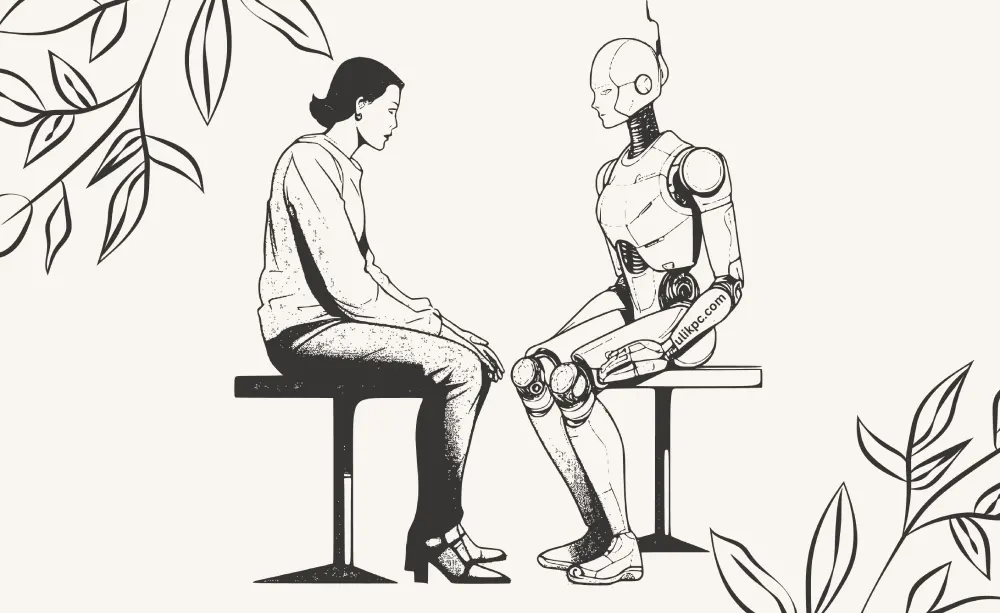 gambar manusia dan robot AI welcome to UlikPC.com